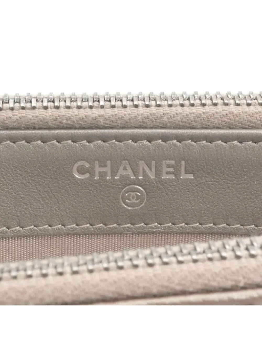 Chanel Wallet Gold Silver CC Logo Boy Chain Shoulder
